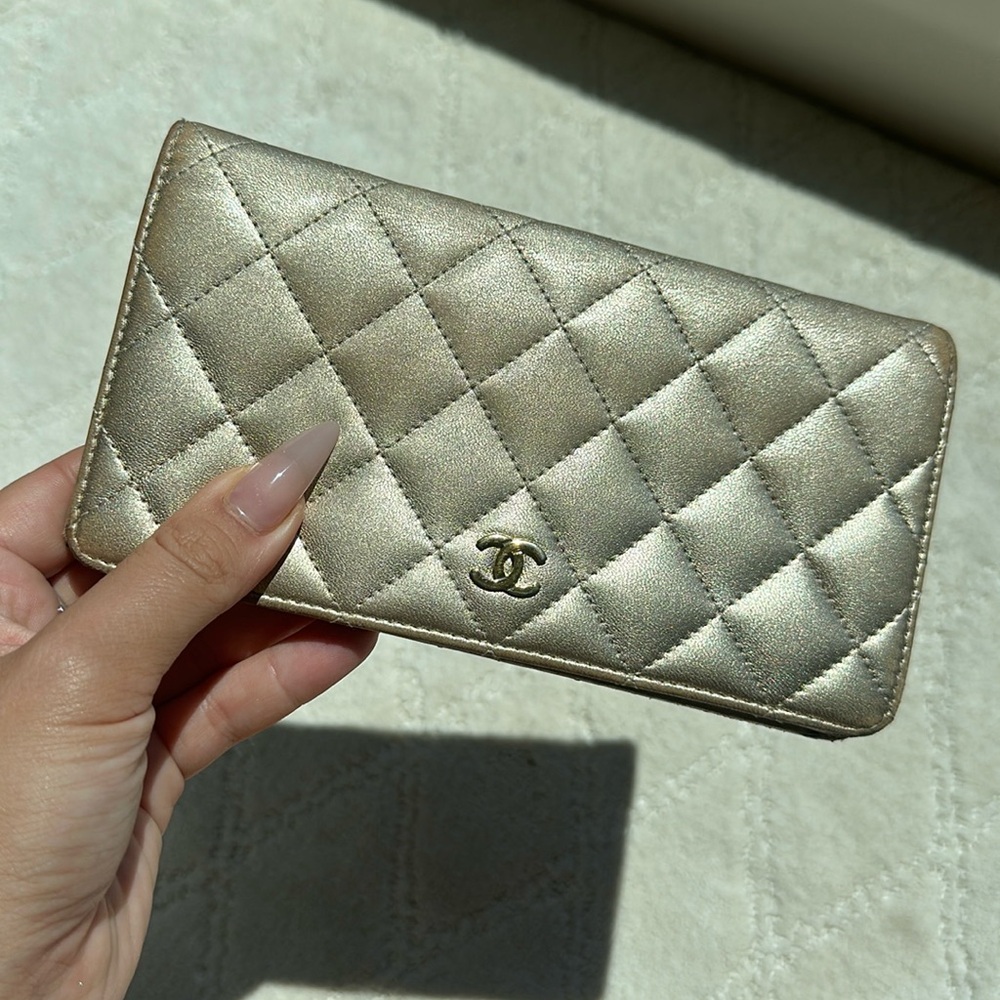 Gold Chanel Wallet